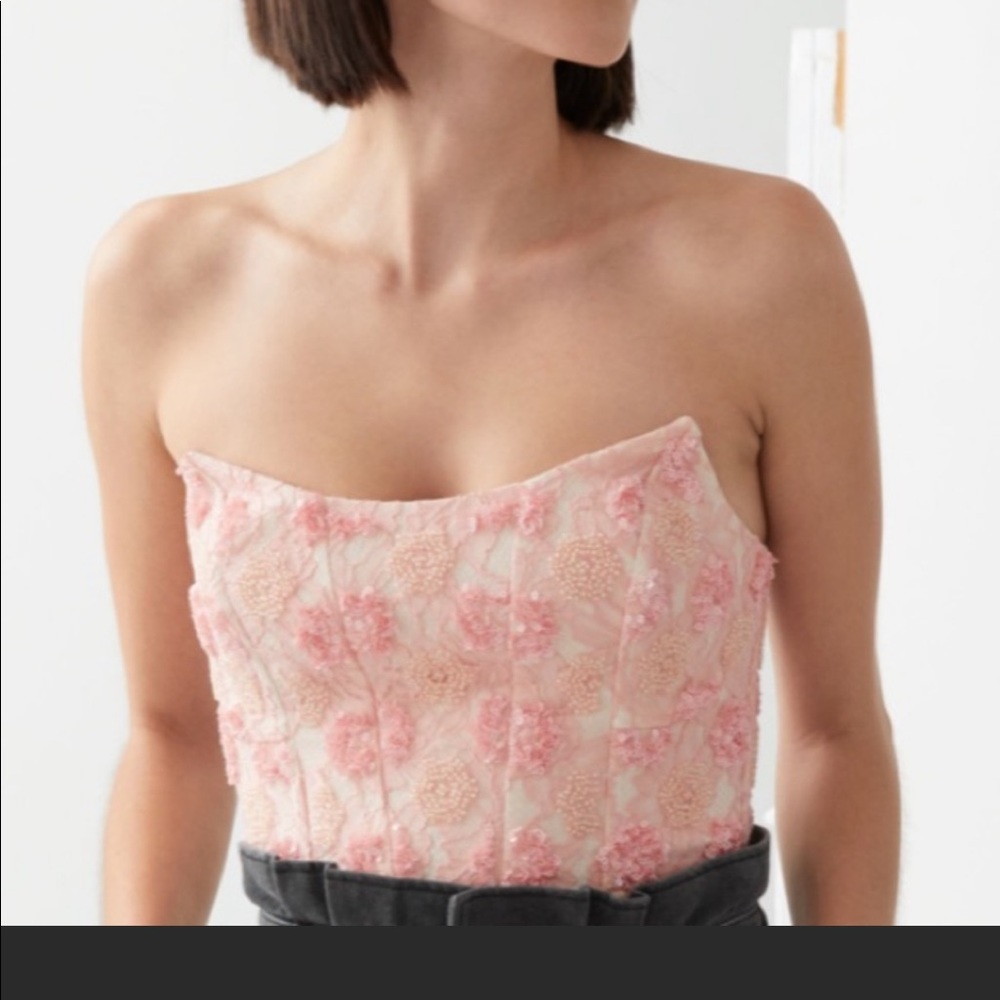 & Other Stories Corset Bustier Crop
